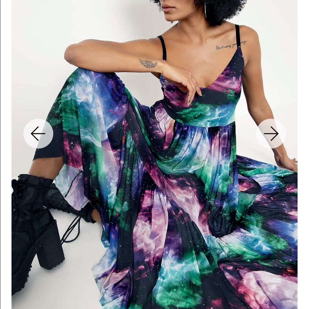 Blackmilk Galaxy Butterfly Midaxi size M
